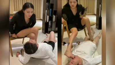 诺曦口水赏赐裸足足交臀榨对着腿手冲